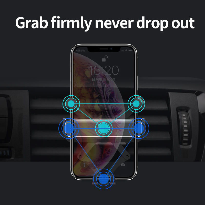 2022 Upgraded Thiner Air Vent Gravity Cell Phone Mount Clip Universal Auto Lock Car Phone Holder For GPS