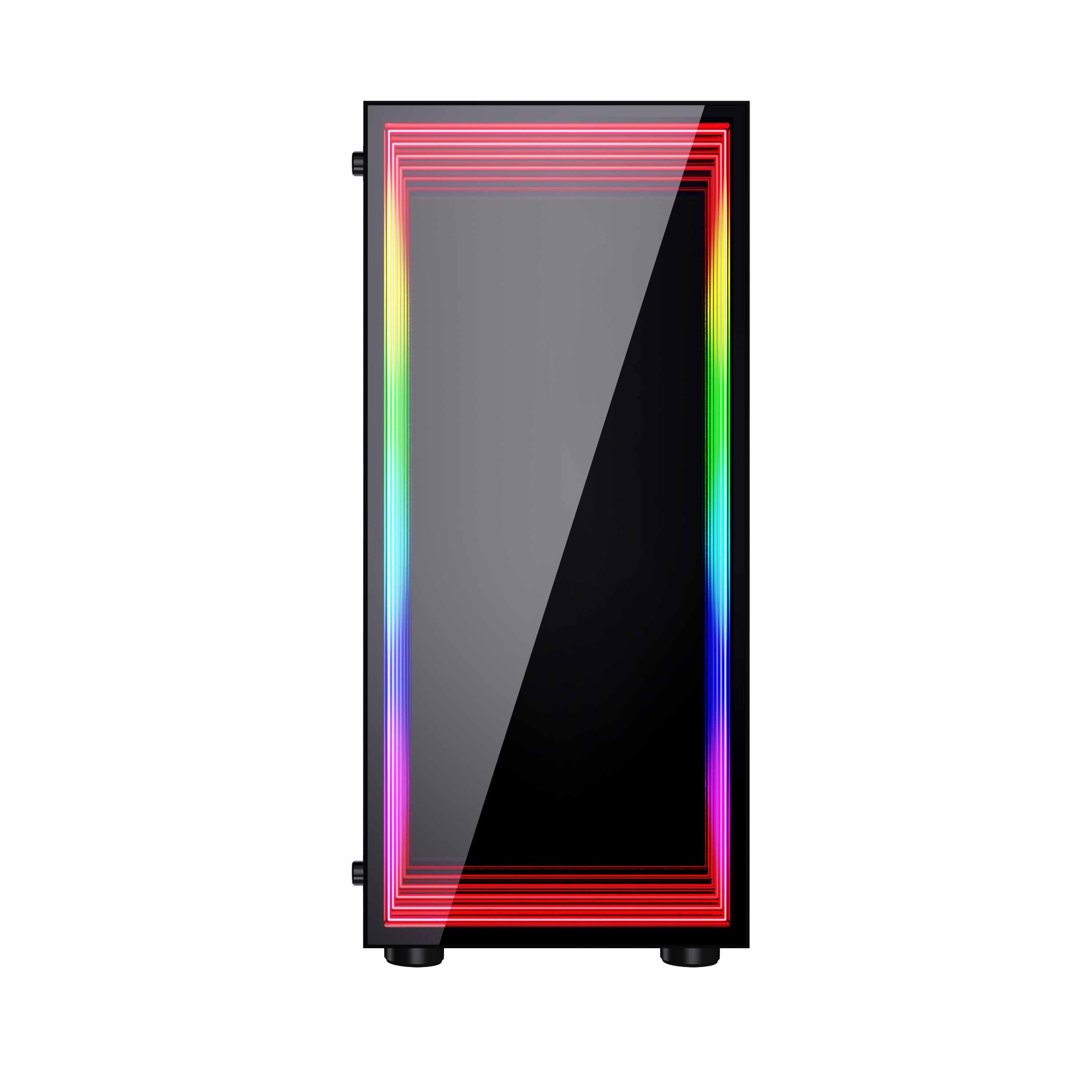 XYZCASE Gaming Computer Cases PC Gaming RGB ATX Computer Case Gaming Frame Chassis & Towers CPU Cabinet