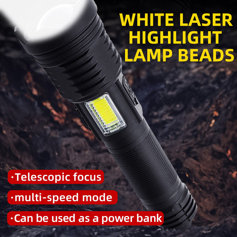 Super Bright Linternas 25w 8 Modes Rechargeable Hunting Flash Light Long Range Torch Light Waterproof LED Flashlight Tactical