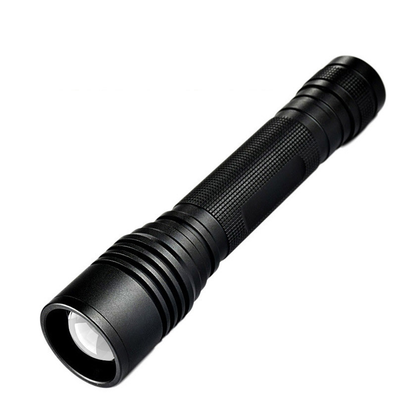 Super Bright Handheld Flash Light Rechargeable LED Water Resistant Camping Torches Adjustable Focus Zoom Tactical Flashlight