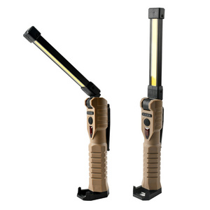 Portable Cob Led Flashlight Usb Rechargeable Work Light Magnetic Hanging Lamp With Built-in Battery Car Inspection Torch