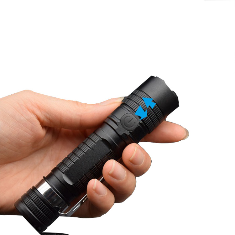 Hot Sale Factory Directly Supply High Quality Waterproof Strong Light LED Torch Hunting Zoom Flashlight