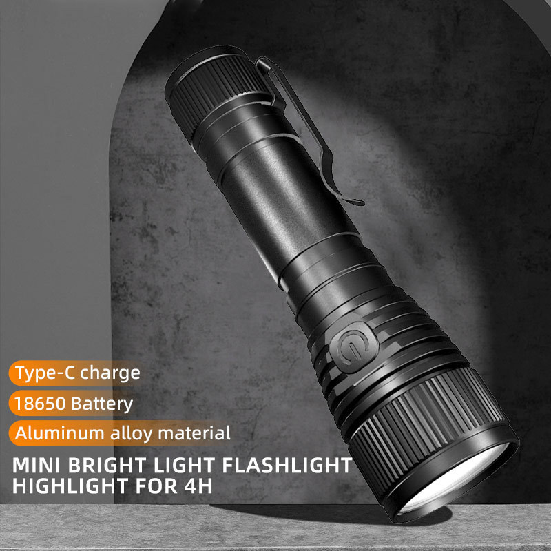 Multi-function Aluminium Alloy Powerful Rechargeable Led Flashlights IP66 Waterproof Hunting Tactical Mini Torch