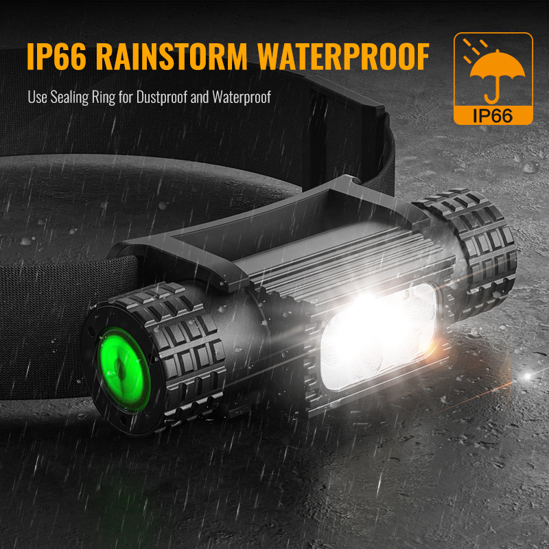 Factory Latest Product Waterproof Kafa Lambasi, High Power Rechargeable Linterna De Cabeza Lampe Frontale 1000 Lumen