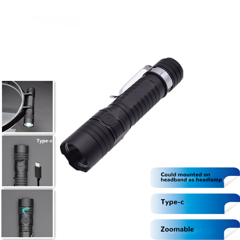 Factory Directly Supply High Power Waterproof 18650 Battery Mini High Lumen LED Rechargeable Flashlight