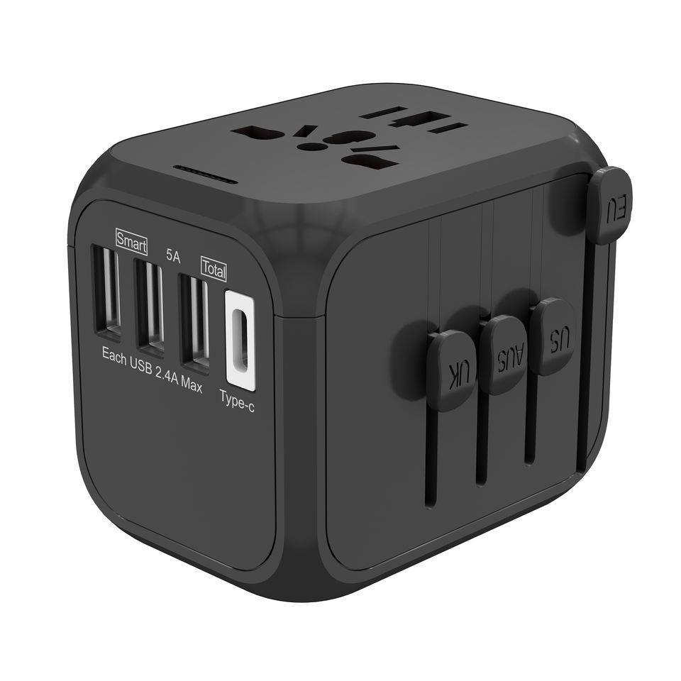 Phone Electronic Part Usb Type C Multi Port Travel Adapter With 5A Output charger Socket Plug