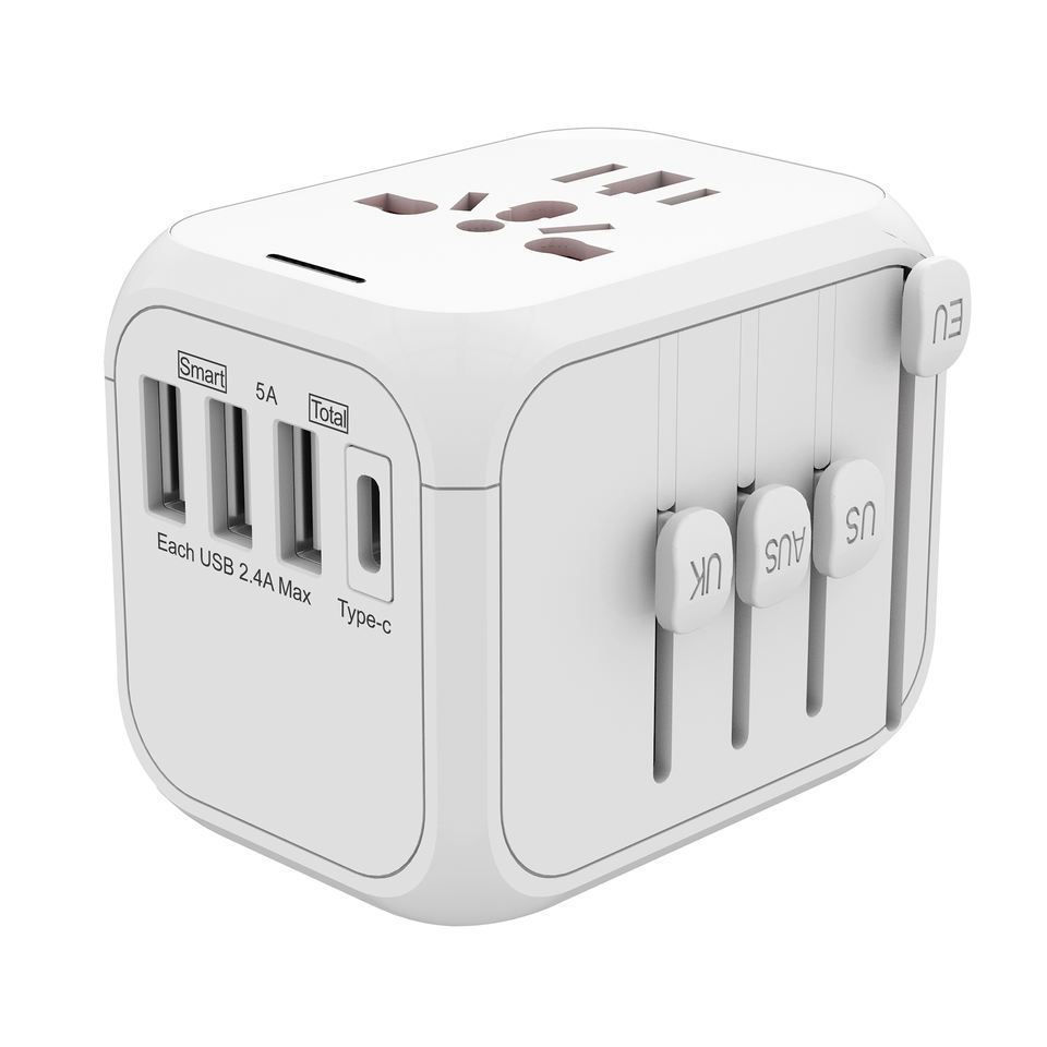 Phone Electronic Part Usb Type C Multi Port Travel Adapter With 5A Output charger Socket Plug