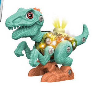 Latest item DIY interesting educational high quality factory price electric plastic assembly dinosaur toys