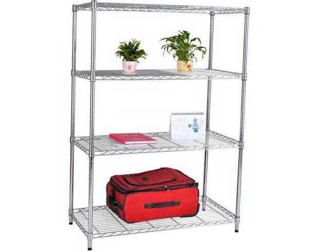 4 Layers Chrome Utility Storage Wire Shelving