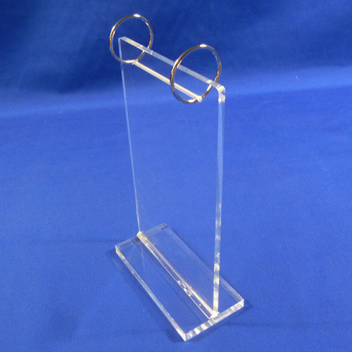 Double Sided T Shape Acrylic Menu Holder Plexiglass Table Tent Sign Holder for advertising