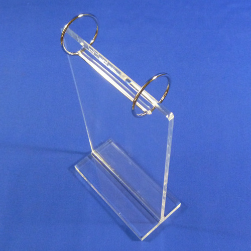 Double Sided T Shape Acrylic Menu Holder Plexiglass Table Tent Sign Holder for advertising