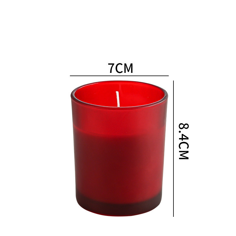 320ml 440ml frosted black candle jar 200ml glass candle holder for making empty cans wooden lids and metal lids for candles