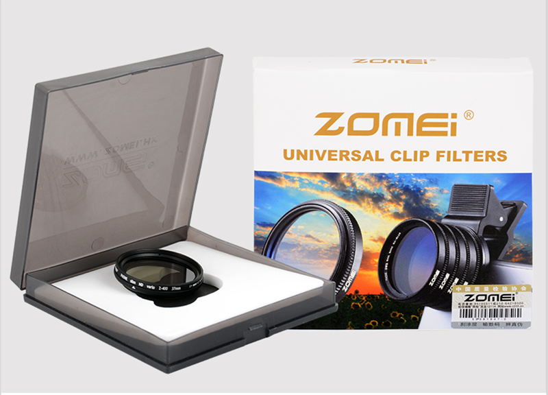 Zomei 37mm Mobile Phone Lens ND2-400 Filter