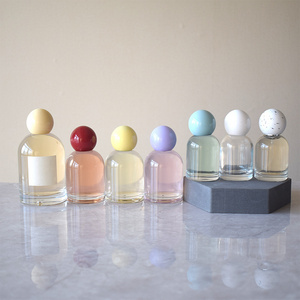 Factory Price Luxury 30ml 50ml 100ml Round Glass Perfume Bottle With Ball Lid Unique Perfume Bottle With Box