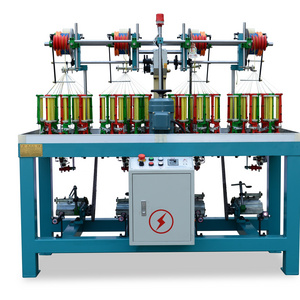 CE HENGHUI HIGH SPEED KBL-16-4-90  16 spindles elastic cord shoelace drawing cord braiding machine