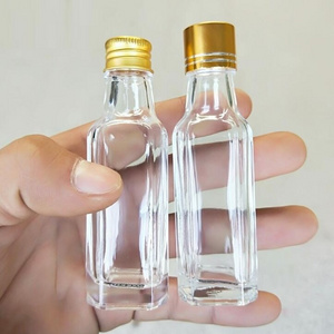 30ml 50ml 100ml Mini Small Sample Alcohol Juice Drinks Glass Wine Liquor Bottle with Screw Caps