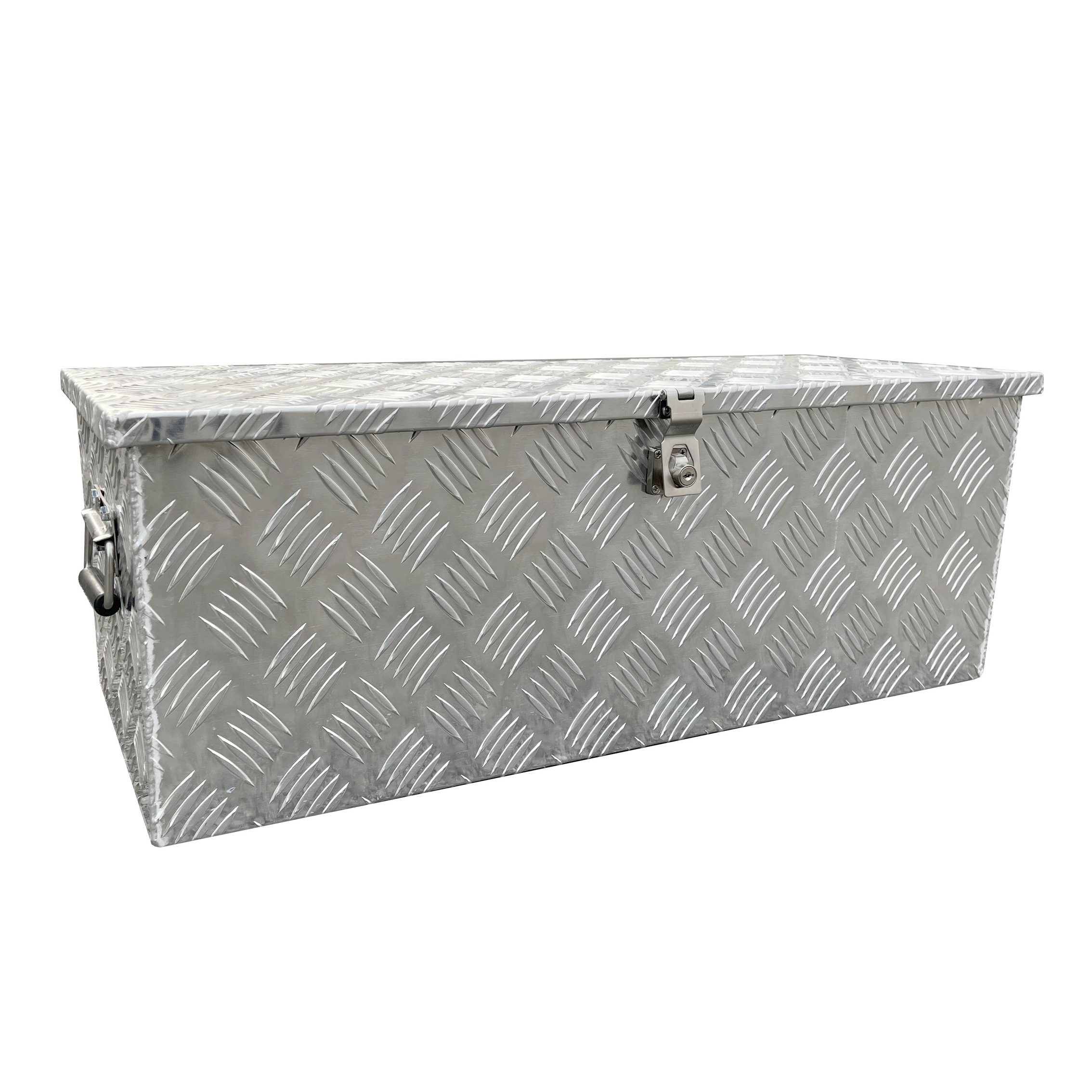 customized waterproof heavy duty aluminum alloy checker plate tool box small  portable mobile tool box