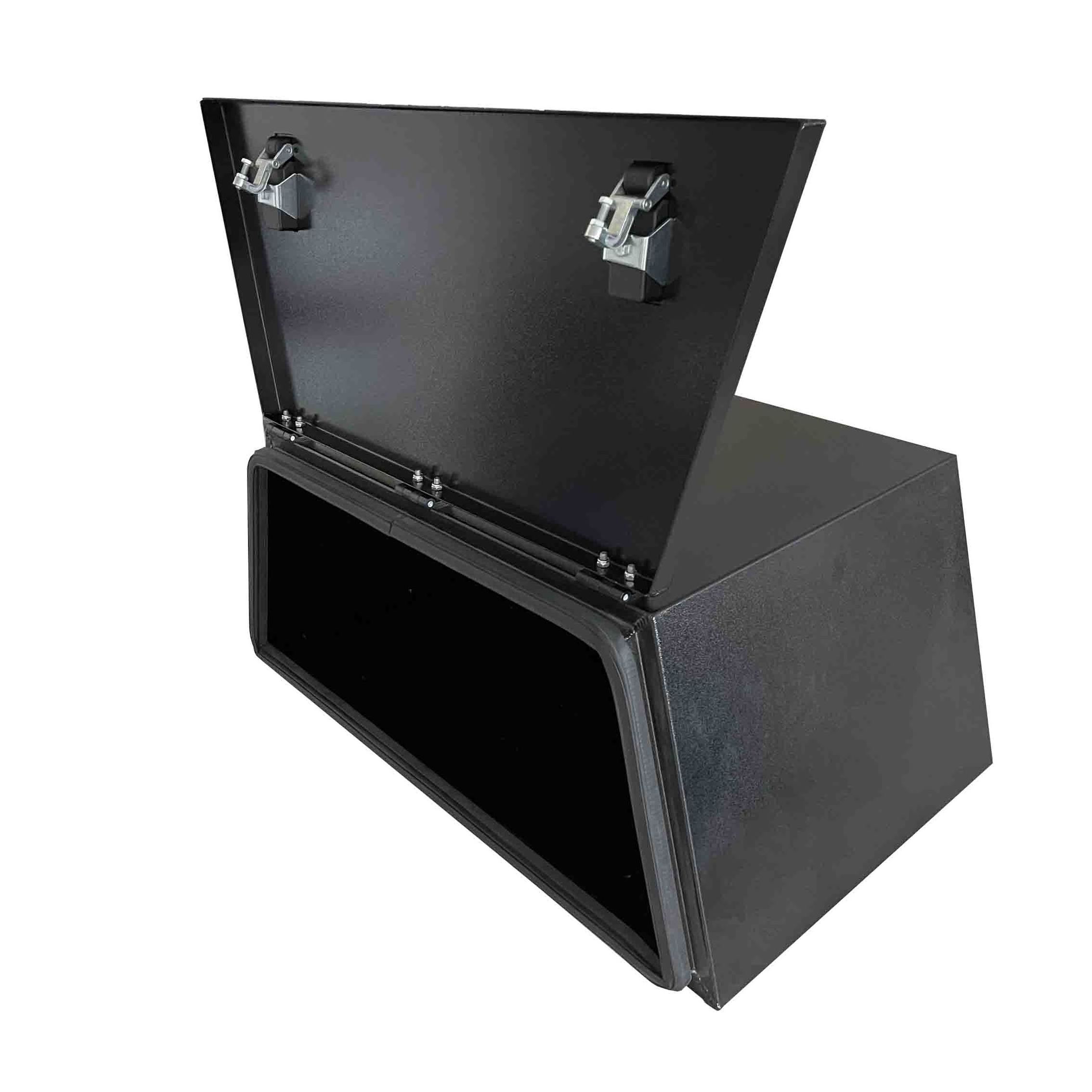 Black powder coated under body waterproof  tool boxes for tools storage box with stainless steel locks