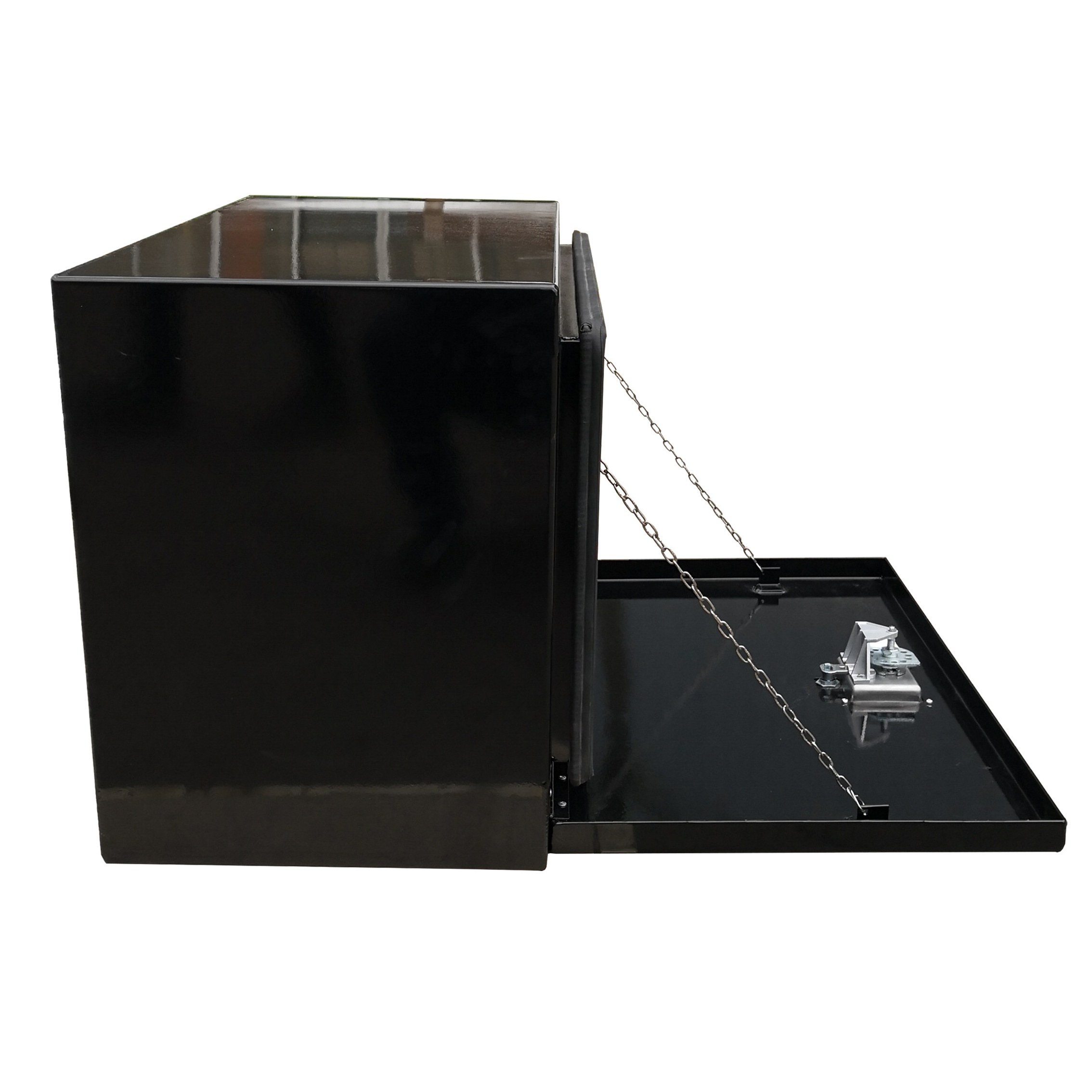 Black powder coated under body waterproof  tool boxes for tools storage box with stainless steel locks