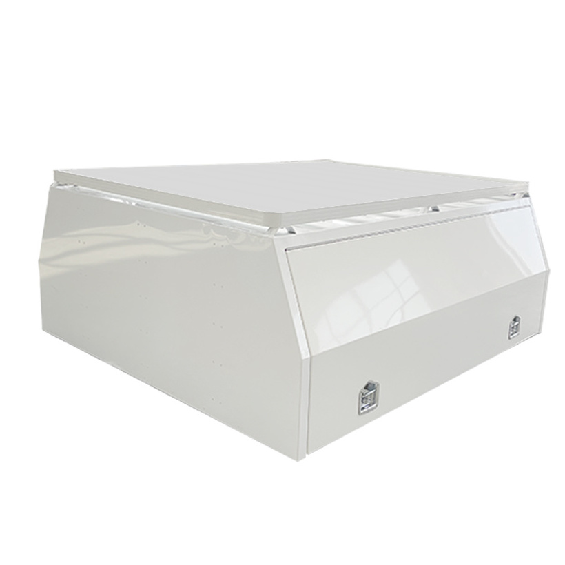 Ute Canopy for Truck Bed Tray Hilux 4x4 Canopy Powder Coated Aluminum 1800*1800*860 Mm White Aluminum Storage Tool Box 3 Years