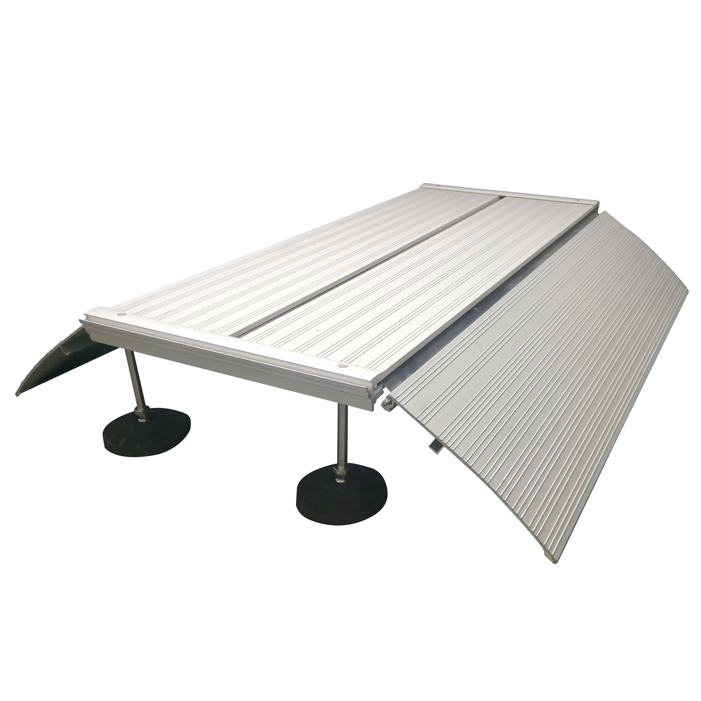 Custom Build Transitions Modular Entry Ramp  Lightweight Aluminum Ramp For Wheelchairs and Walkers with Adjustable legsable