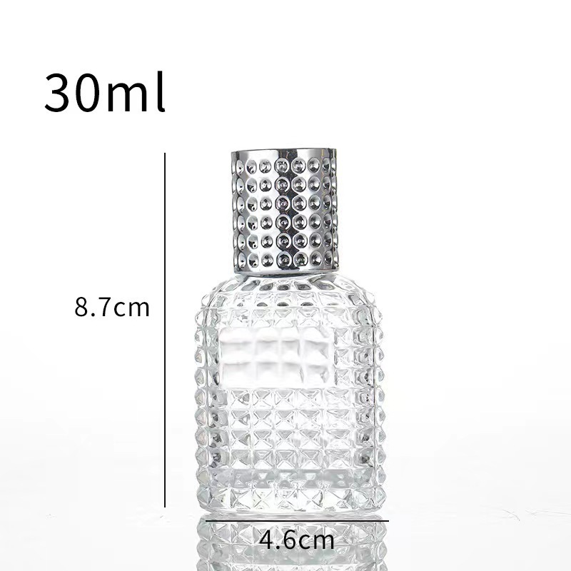 30ml 50ml Perfume Bottles Manufacturer Perfume Refill Bottle Diamond Shaped Fancy Refillable Empty Perfume Bottle