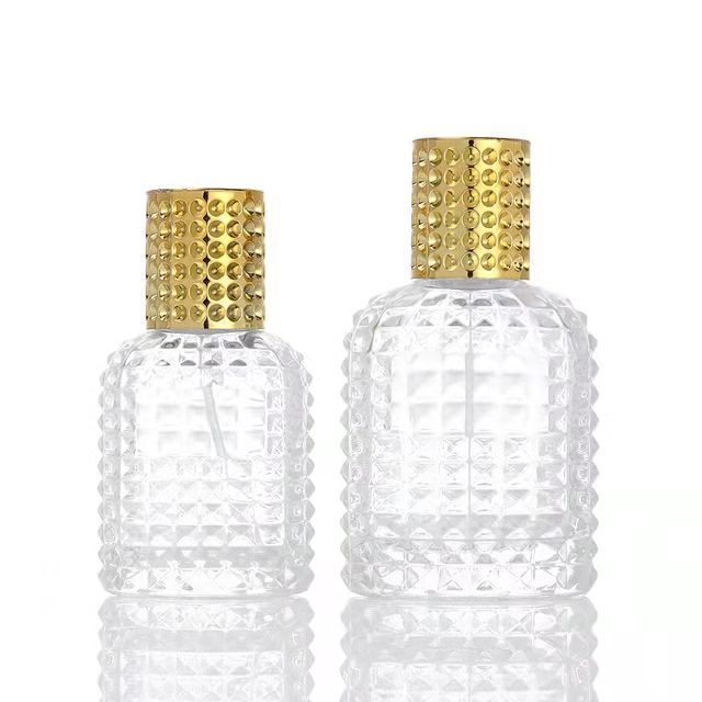 30ml 50ml Perfume Bottles Manufacturer Perfume Refill Bottle Diamond Shaped Fancy Refillable Empty Perfume Bottle