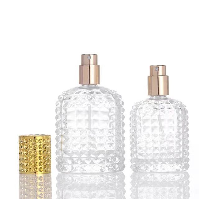 30ml 50ml Perfume Bottles Manufacturer Perfume Refill Bottle Diamond Shaped Fancy Refillable Empty Perfume Bottle