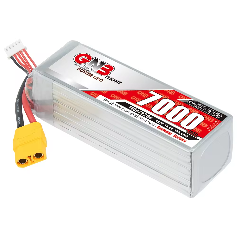 7000mah 4s 14.8v 110c Xt90 Rc Lipo Battery Fpv Drone Large Scale Plane Helicopter Gaoneng Gnb