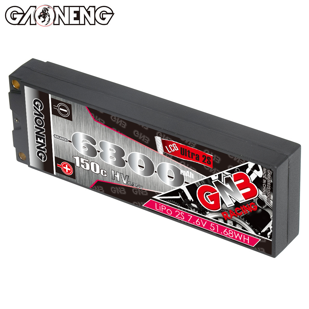 6800mah 2s Hv 7.6v 150c Rc Lipo Battery Ultra Lcg 2s 5mm Built-in Bullet Hard Case Competition Pack 1/10 Rc Car Boat Gnb Gaoneng