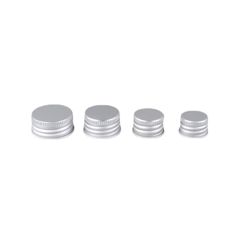 Wholesale Custom Gold Silver Black 28/410 Ribbed Neck Aluminum Screw Wine Beer Bottle Ropp Cap Lid 28mm with Foam Liner