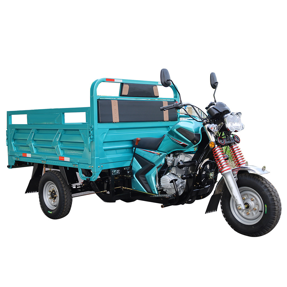 2023 New Design 200cc Motor Tricycle Customize Color Air Cooled Gasoline Petrol Three Wheel Cargo  Motorcycle