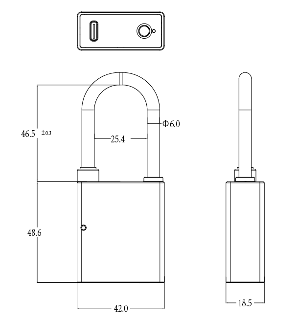 Mobile cotorlled Flexible Authorization Smart lock best Remote control bluetooth padlock