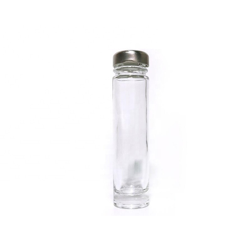 Wholesale 60 ml 2 oz Round Mini Small Liquor Whiskey Wine Glass Bottle With Lids