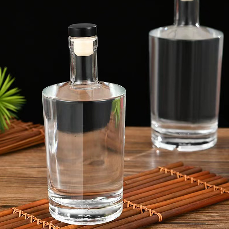 High Quality 100ml 500ml 750ml Tequila Patron Liquor Spirit Alcohol Glass Bottles For Wedding