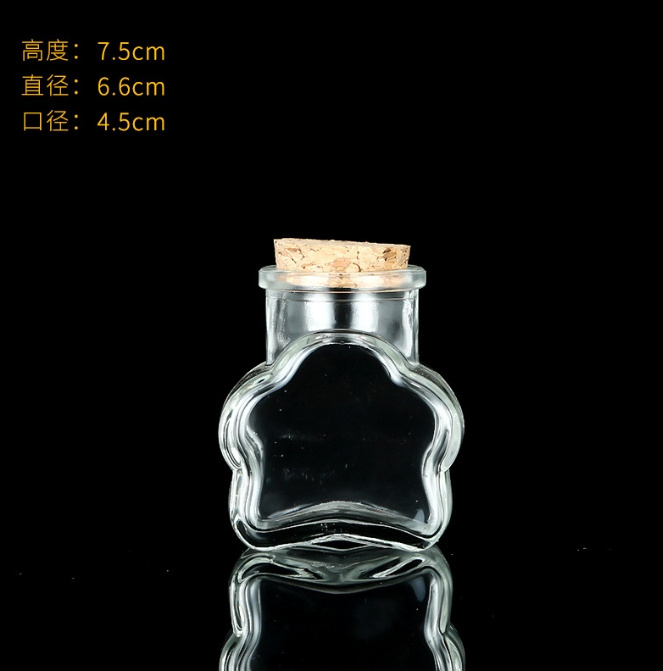 Wholesale Transparent Cork Glass Bottle Creative Wishing Bottle Glass Rainbow Drift Drink Bottle for Wedding Favors