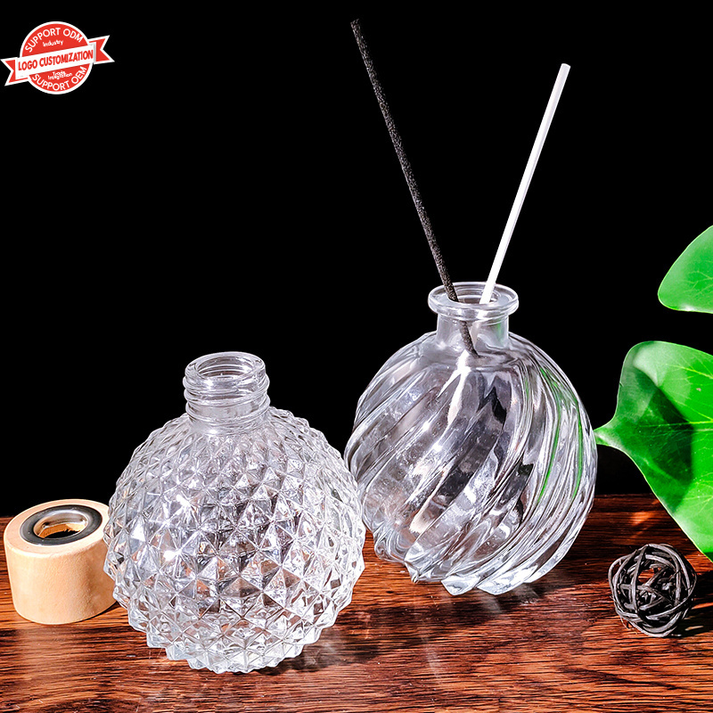 Special Shape Reed Diffuser Fragrance Aromatic Glass Bottle with Screw Cap