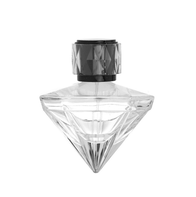 Wholesale Transparent Perfume Bottle Empty Bottle Fancy 70ml Luxury Unique Perfume Design Triangle Shape Glass Bottle