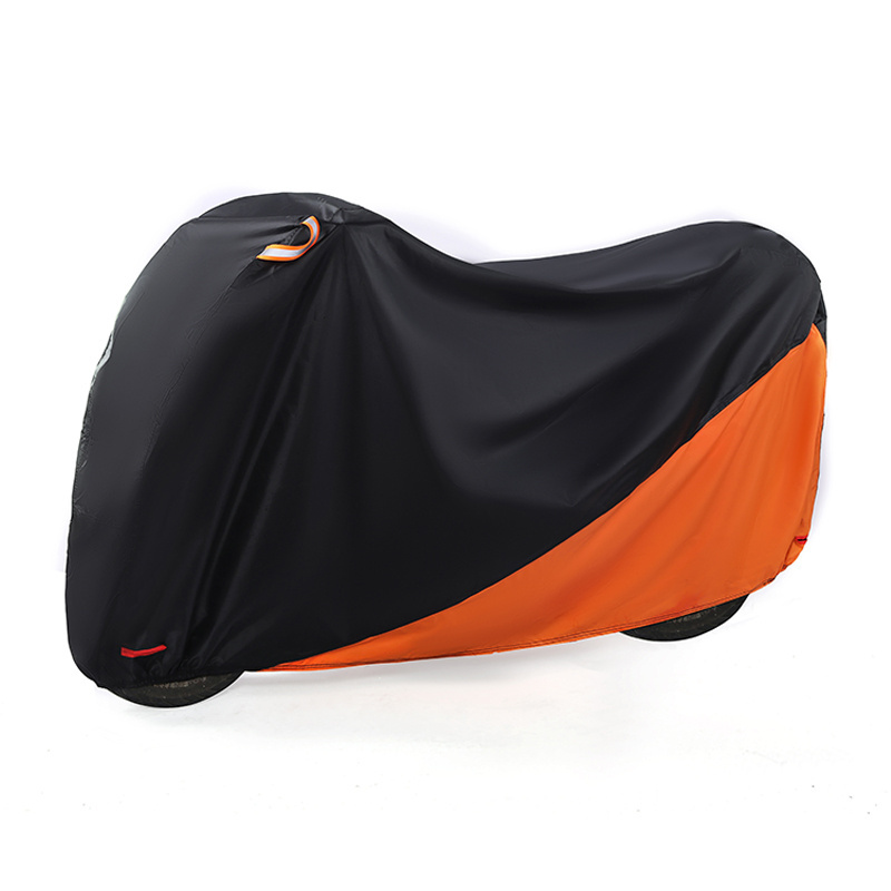 Motowolf 210d All Season Black Waterproof Sun Motorcycle Cover With Lock Holes Motorcycle Rain Cover