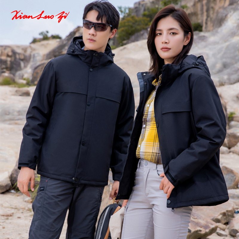 Detachable coat can be customized warm work clothes outdoor jacket men and women alike