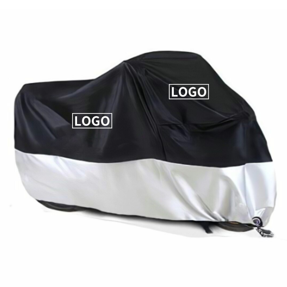 Motowolf 210d All Season Black Waterproof Sun Motorcycle Cover With Lock Holes Motorcycle Rain Cover