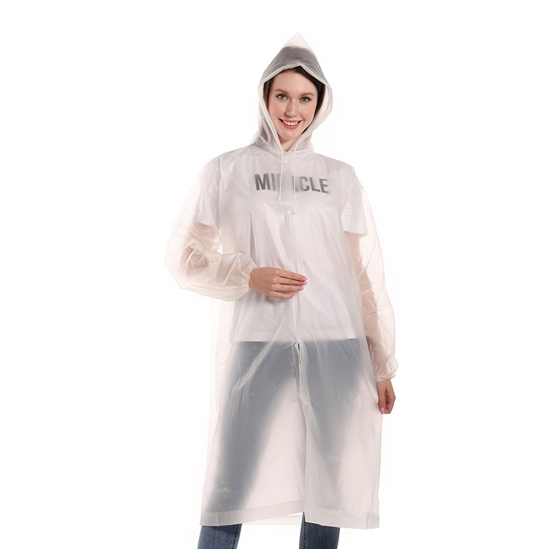 EVA Adult poncho Reusable plastic raincoat for men and women