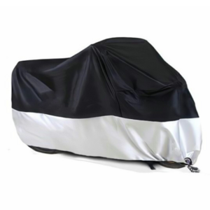 Motowolf 210d All Season Black Waterproof Sun Motorcycle Cover With Lock Holes Motorcycle Rain Cover