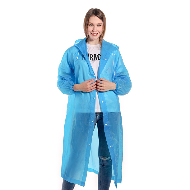 EVA Adult poncho Reusable plastic raincoat for men and women