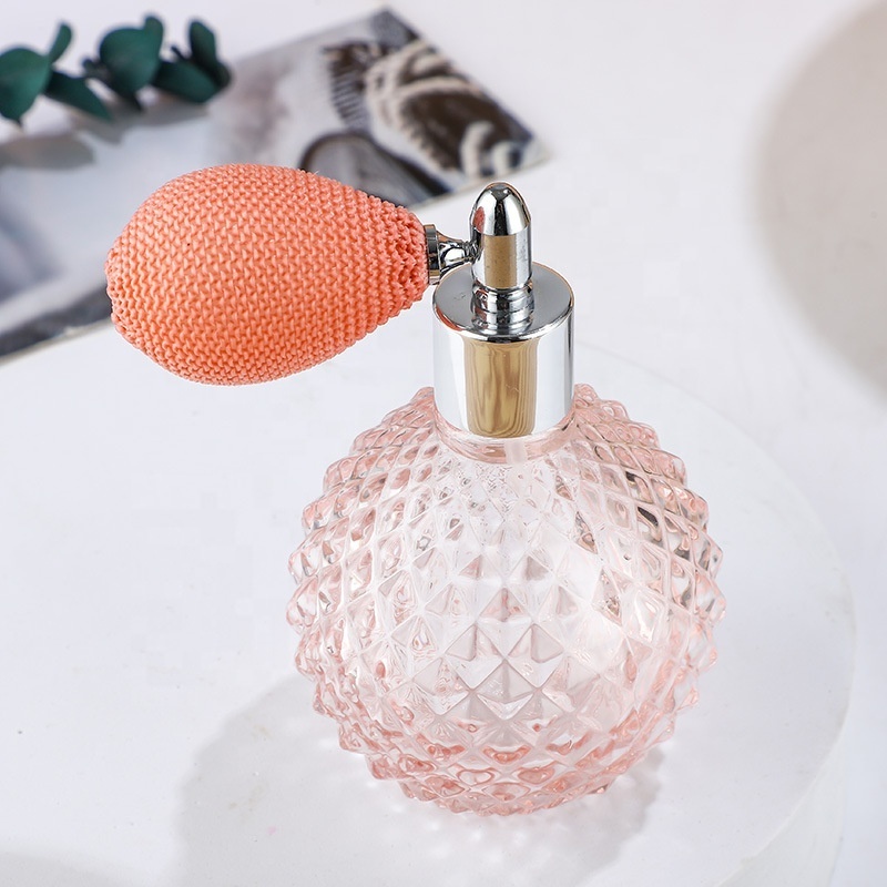 Fancy Design Luxury Ball Shaped 100 Ml Parfum Spray Bottles Glass Vintage Perfume Bottle With Airbag