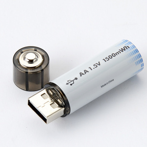 Hot Sale Rechargeable Batteries 1.5V R6 AA USB Lithium Rechargeable Battery OEM ODM Customization