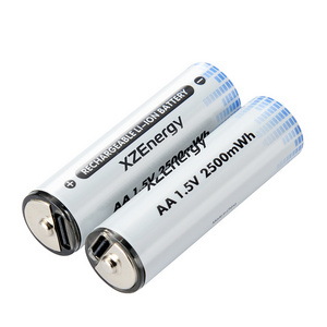 High Quality Replace aaa aa Alkaline Dry Batteries type C micro usb charging 1.5V li-ion Rechargeable aa Battery