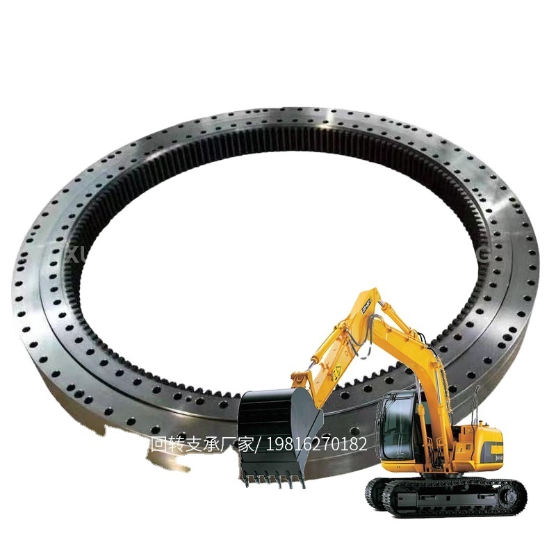 excavator gear swing bearing  010.25.1450 Non Geared Single Row Ball Slewing Bearing Turntable For Tower Crane