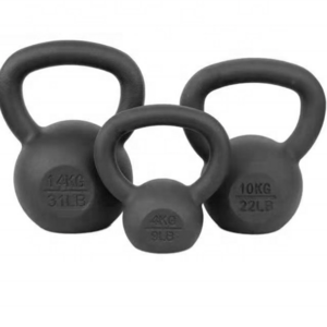 Fitness Wholesale Black Cast Iron Kettlebell Customer Logo Cast Iron Kettlebell