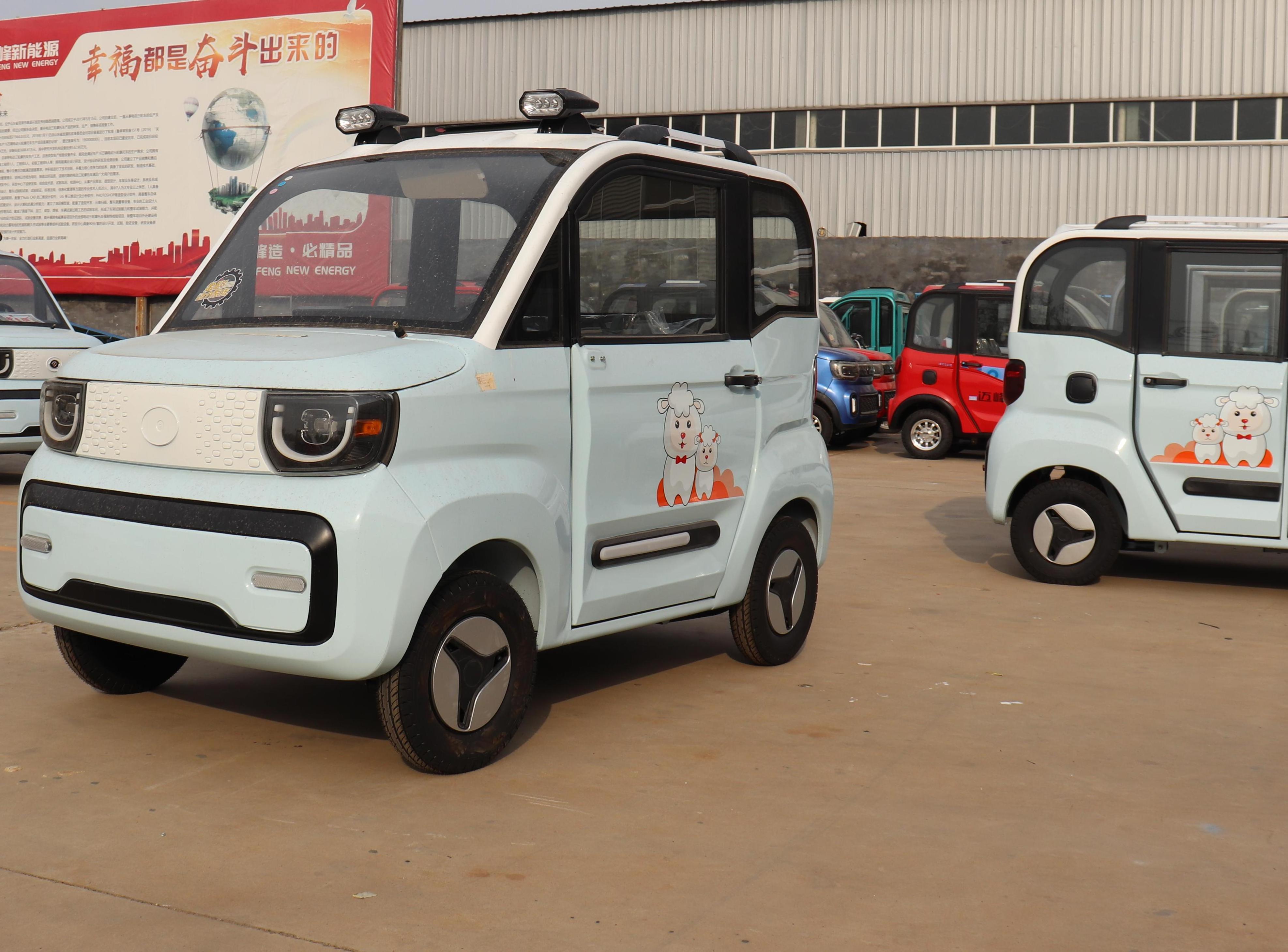 electric car chassis with ce Hot sale new arrival fully enclosed electric 4 wheel tricycle for passenger use